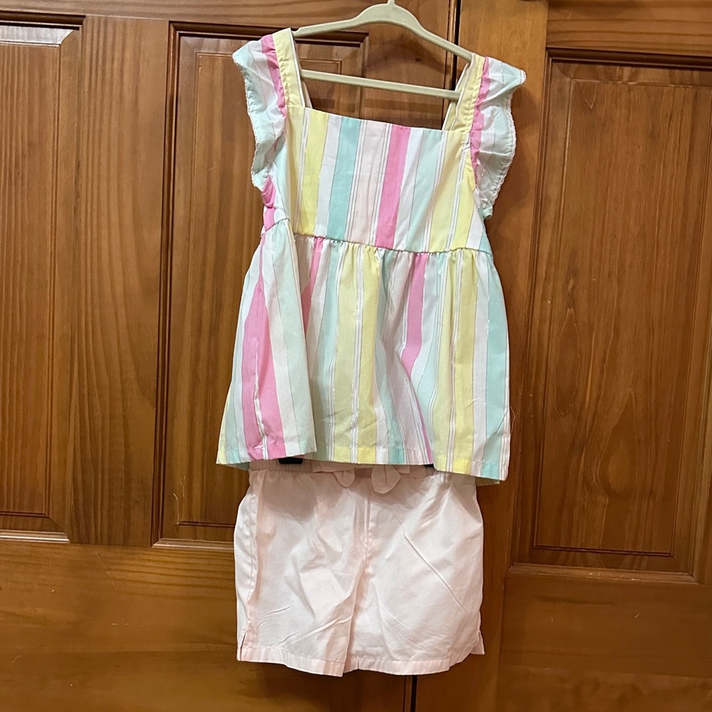 Colorful Striped Kids Matching Set